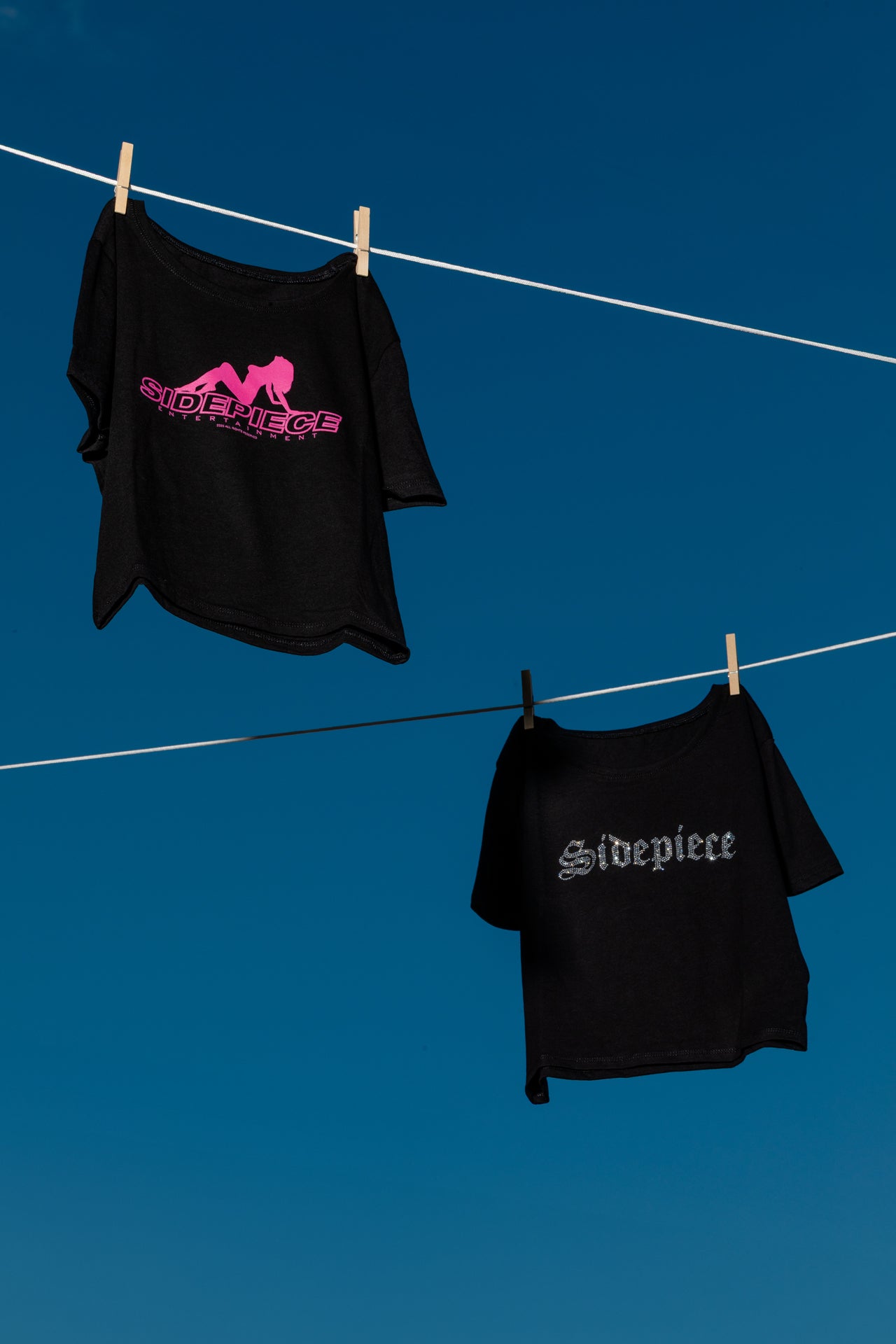 Sidepiece Rhinestone Tee